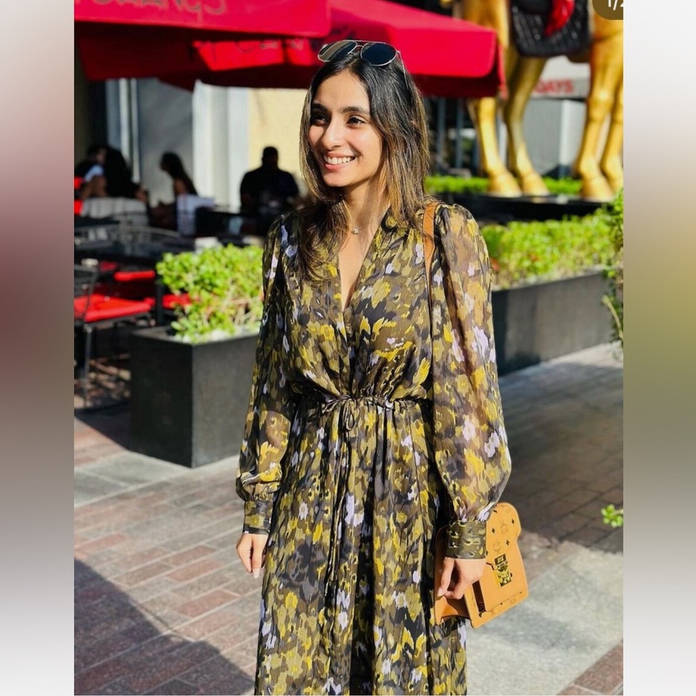 printed midi dress ZW collection